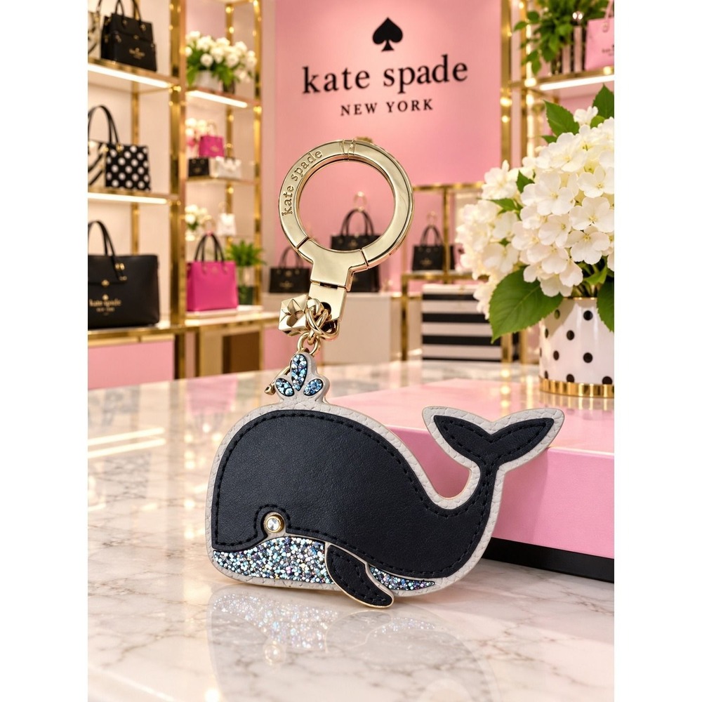 Kate Spade whale bag charm